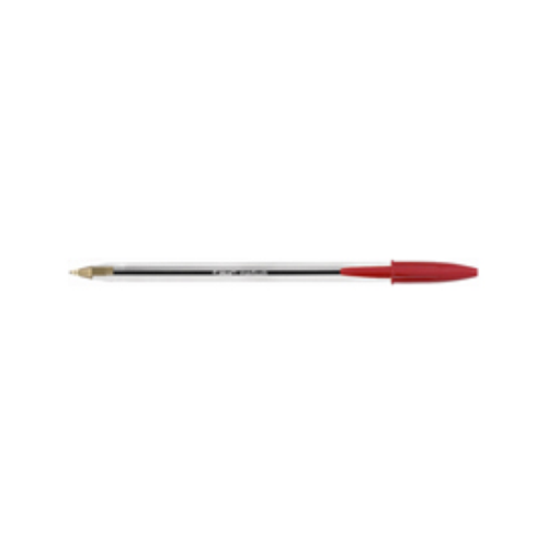 BIC CRISTAL PENNA A SFERA PUNTA MEDIA COLORE ROSSO CONF. 50 PZ.